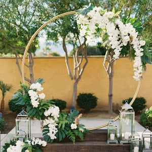 iron circle Wedding arch props background single arch flower outdoor lawn wedding flower door rack wedding birthday decoration